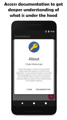 Crypto Messenger - Encrypted Private Messaging android App screenshot 1